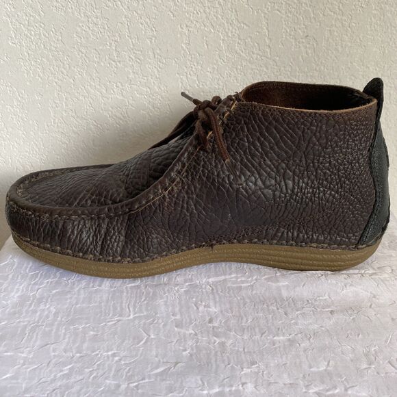 Tony Lama CAV0902 Boots Brown Distressed Moc Toe Casual Lace-Up Shoes Sz 10.5D main image 13